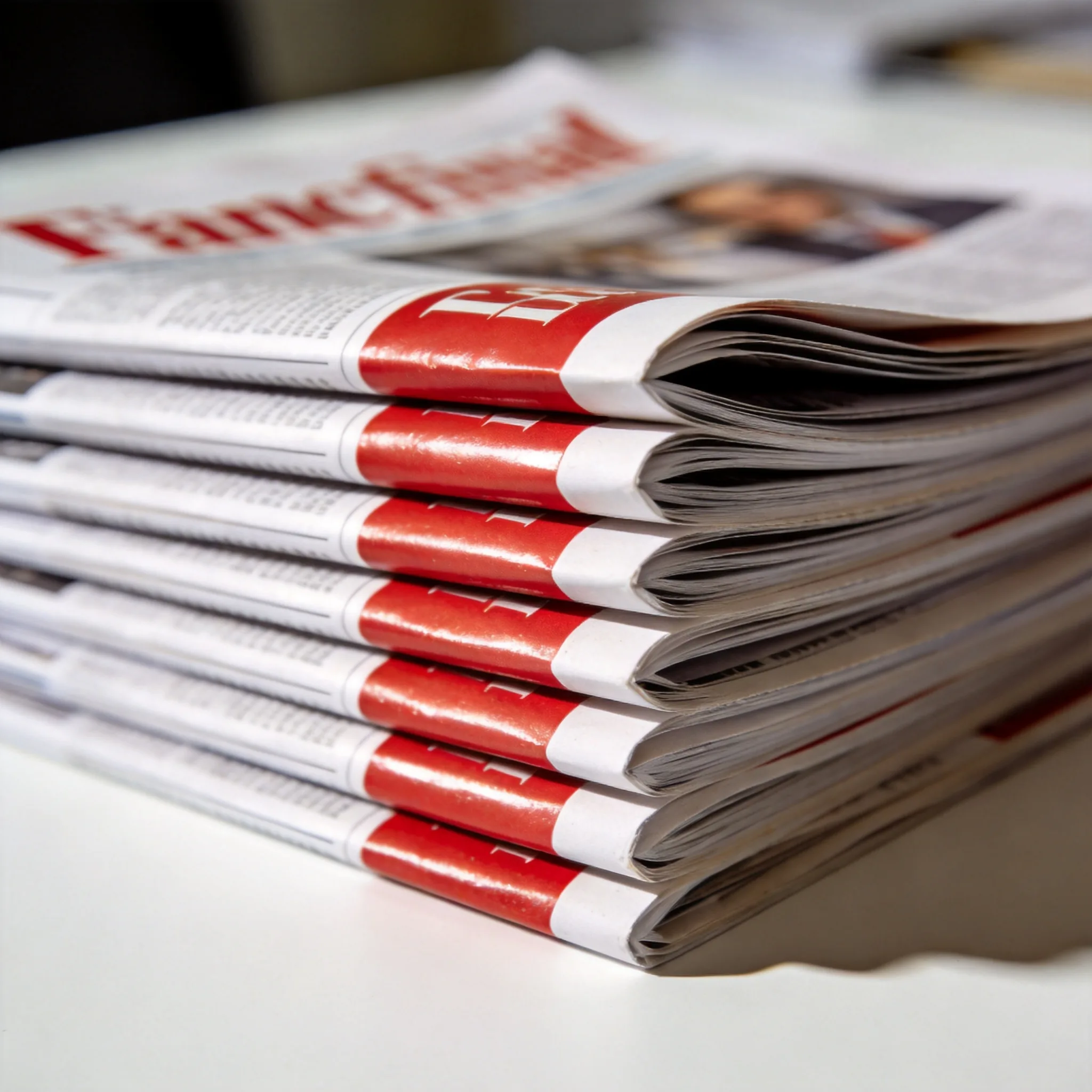 A stack of printed Private Equity International magazines